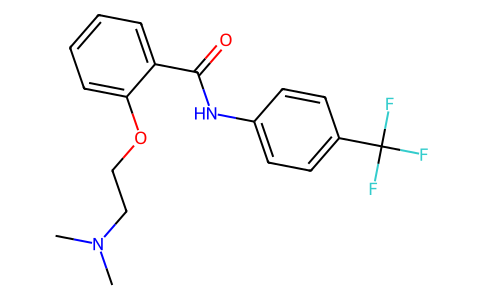 Benzamide, 2-(2-(dimethylamino)ethoxy)-N-(3-(trifluoromethyl)phenyl)- 33351-06-3